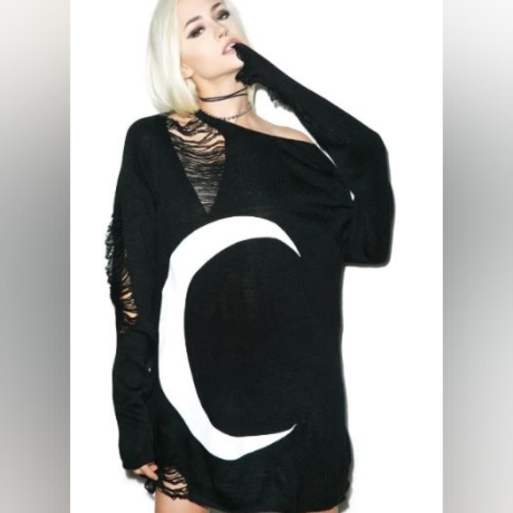 KillStar Oversized Distressed Sweater